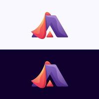 Letter A logotype vector template