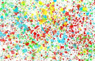 Colorful paint splashes on a white background