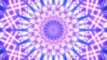 Pink, blue, and white 3d kaleidoscope illustration for background or texture photo