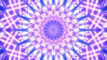 Pink, blue, and white 3d kaleidoscope illustration for background or texture photo