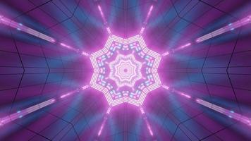 Colorful 3D kaleidoscope design illustration for background or texture photo