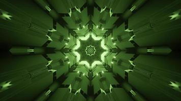 3D kaleidoscope floral design illustration for background or texture photo