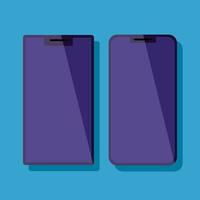 conjunto de iconos de tecnología de dispositivos de teléfonos inteligentes vector