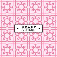 Heart ornament seamless pattern vector