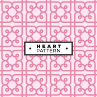 Heart ornament seamless pattern vector