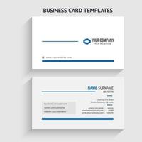 Double-sided Modern Business Card Template. Stationery Design, Flat Design, Print Template, Vector illustration.