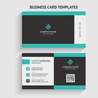 Double-sided Modern Business Card Template. Stationery Design, Flat Design, Print Template, Vector illustration.