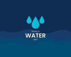 World Water Day Background Template vector