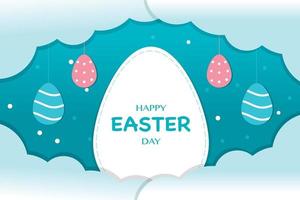 Happy Easter Day Background Vector