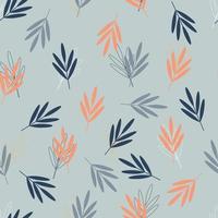 Bamboo leaf seamless pattern with different color vector