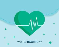 Flat World Health Day Vector