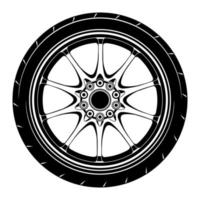 Ilustración de rueda de coche para diseño conceptual