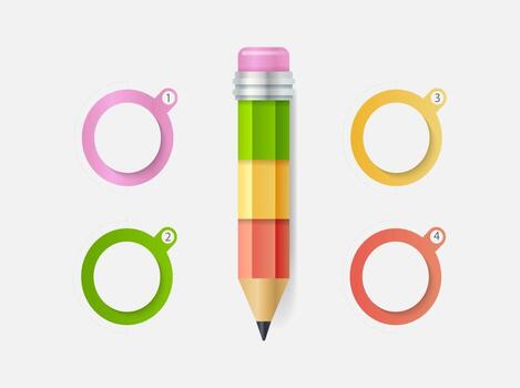 Infographic template in four steps, Template for diagram, graph, presentation and chart. vector