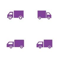 camión, logística, icono, logotipo, ilustración, vector, diseño vector