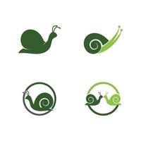 snail logo and symbol icon vector