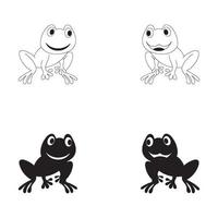 frog icon Logo illustration vector design