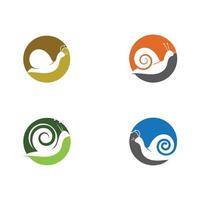 snail logo and symbol icon vector