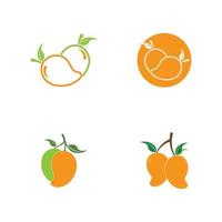 diseño de vector de ilustración de logotipo de mango