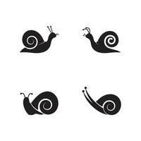 snail logo and symbol icon vector