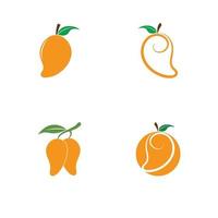 diseño de vector de ilustración de logotipo de mango