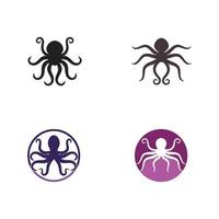 squid logo and symbol icon vector