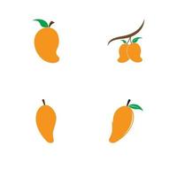 diseño de vector de ilustración de logotipo de mango