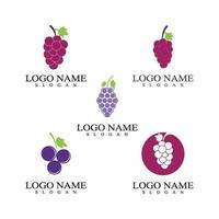 Grapes vector icon illustration design