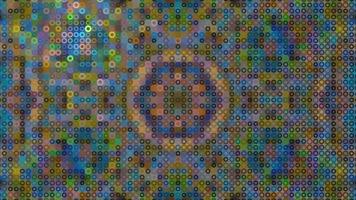 Kaléidoscope abstrait avec anneaux colorés video