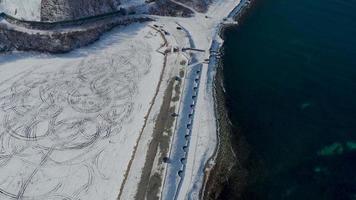 Aerial View of The Bay of Nakhodka, Russia video