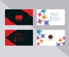 Set of two business cards. vector