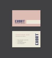 Corporate Business Card Design or Visiting Card And Personal Business Card vector