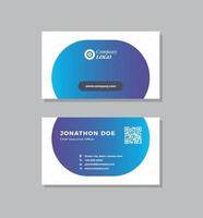 diseño de tarjeta de visita corporativa o tarjeta de visita y tarjeta de visita personal vector