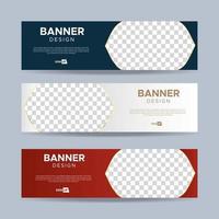 diseño de plantillas de banners abstractos. vector eps 10