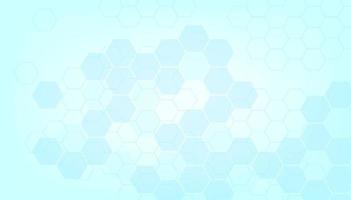 Abstract blue color of healthy and medical background. Technology and science with hexagonal shape background. vector