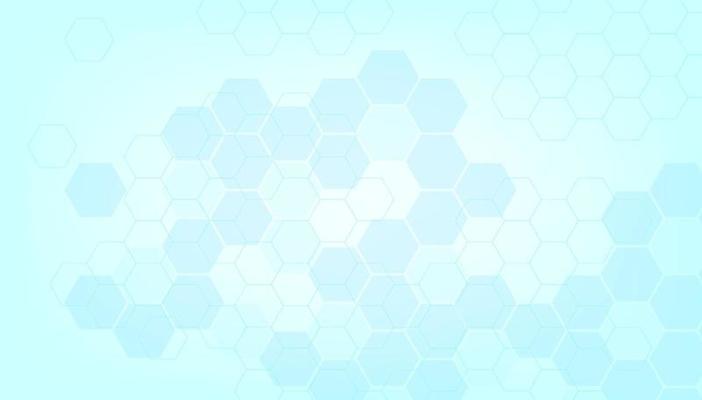 Abstract blue color of healthy and medical background. Technology and science with hexagonal shape background.