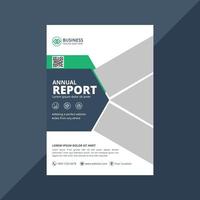 Abstract business annual report cover presentation template vector