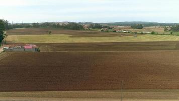 Luftaufnahme des Landwirtschaftsfeldes video