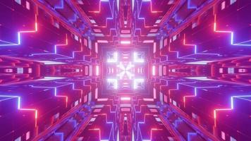 Colorful 3D kaleidoscope design illustration for background or texture photo