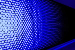 panel de iluminación led azul foto