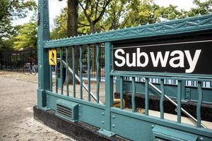 Subway entrance in New York City
