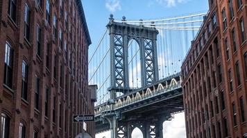 Puente de Manhattan desde Dumbo en Brooklyn, Nueva York