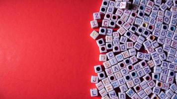 Pile of letter beads photo