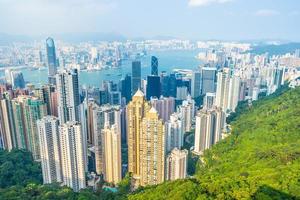 Cityscape of Hong Kong City, China photo