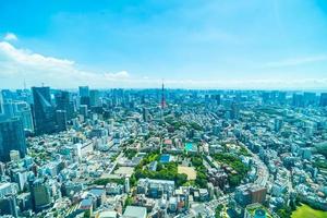 Cityscape of Tokyo city, Japan photo