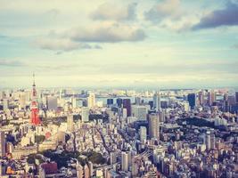 Cityscape of Tokyo city in Japan photo