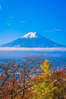 Mt. Fuji in Japan in autumn photo