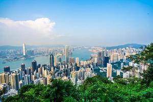 Cityscape of Hong Kong city, China photo