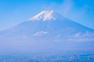 Mt. Fuji in Japan in autumn photo