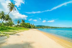 Beach on a beautiful paradise island photo