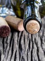 Close-up of wine corks photo